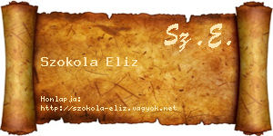 Szokola Eliz névjegykártya